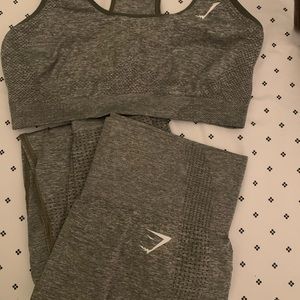 gymshark leggings and sports bra set